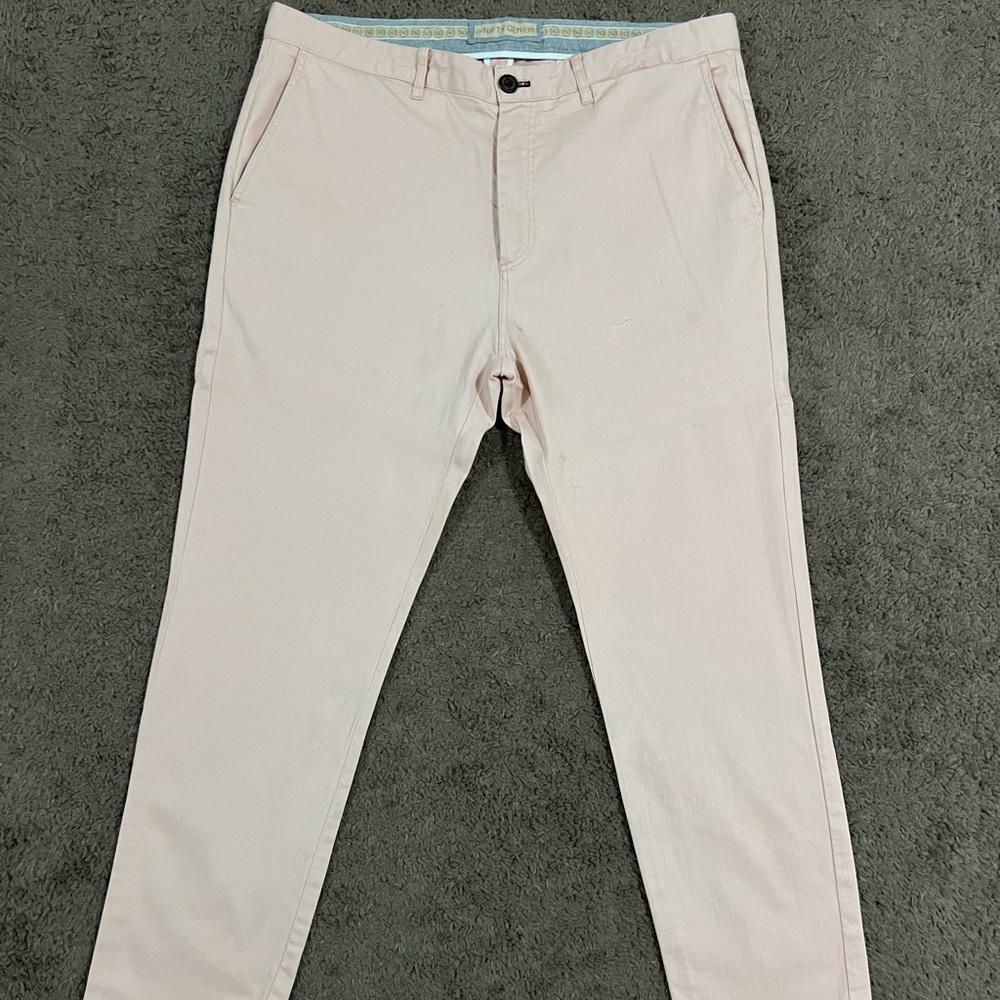 Nifty Genius Men’s Light Pink Pants SZ 36